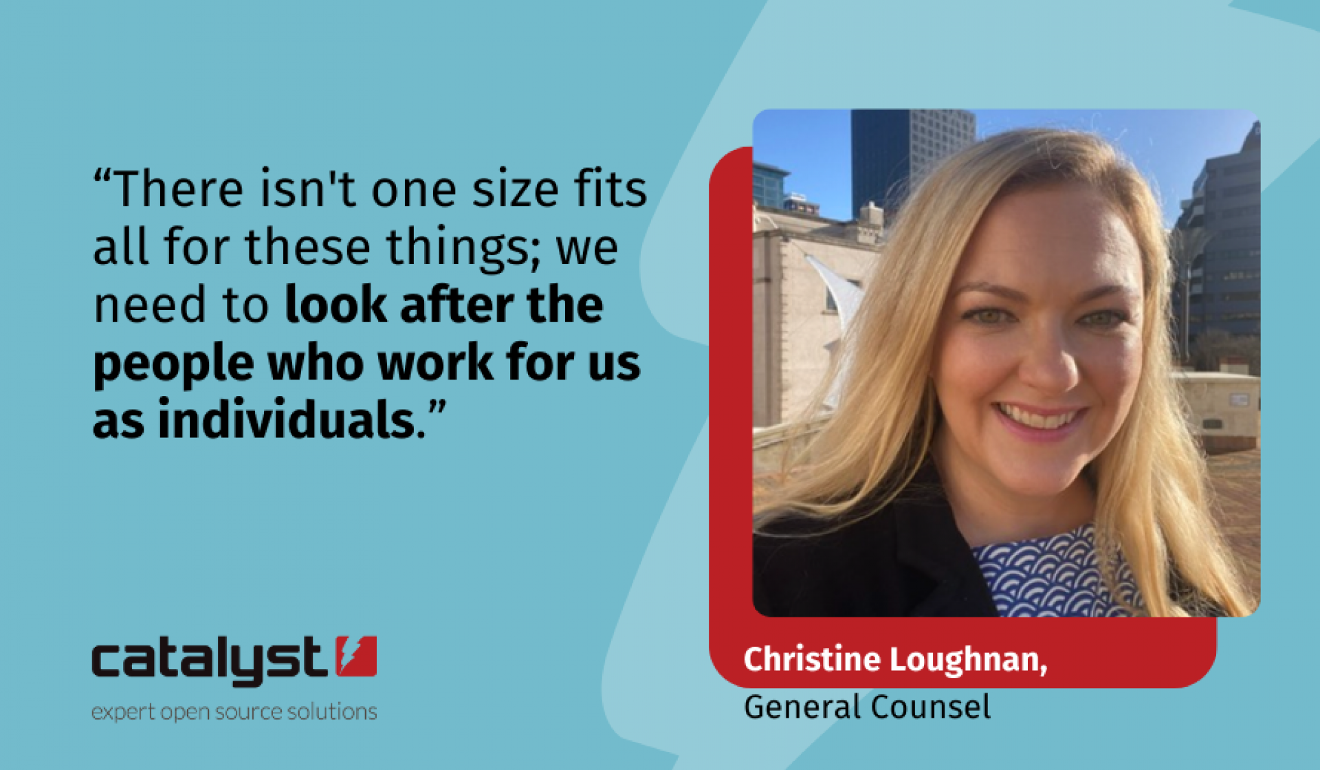 Christine Loughnan General Counsel at Catalyst explains what International Womens Day means to her.