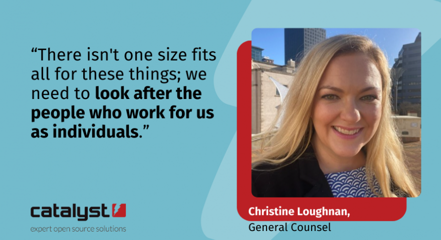 Christine Loughnan General Counsel at Catalyst explains what International Womens Day means to her.