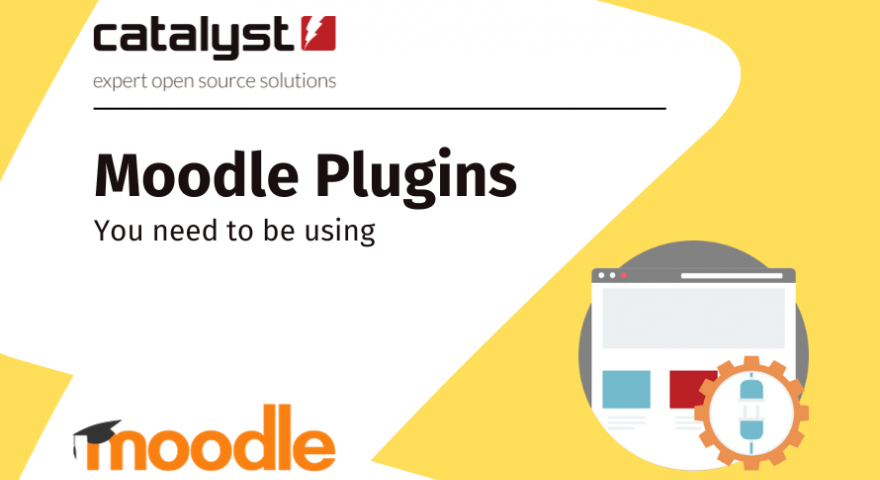 Moodle pulgins you need to be using with the Moodle and Catalyst logos and a plugin icon. Catalyst open source experts.